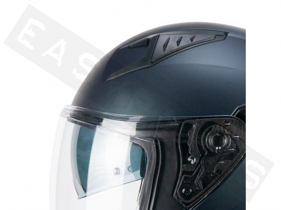 Helmet Demi Jet CGM 127A DEEP MONO petrol satin (double visor)